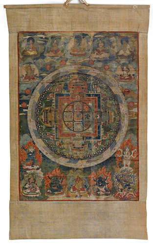 MANDALA DES VAJRABHAIRAVA YAMANTAKA.