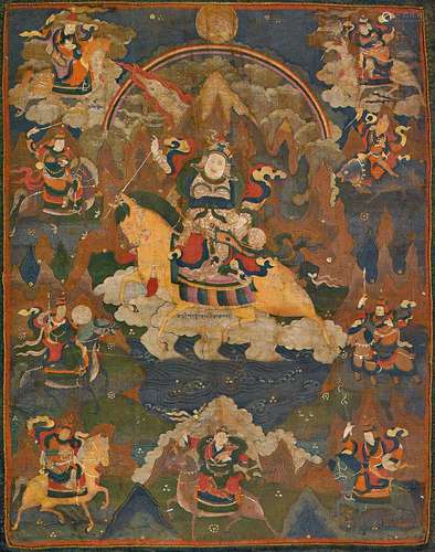 THANGKA DER NEUN DRALHA BRÜDER.