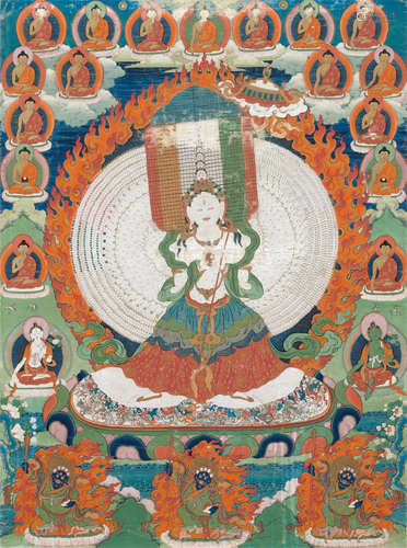 THANGKA DER USHNISHASITATAPATRA.