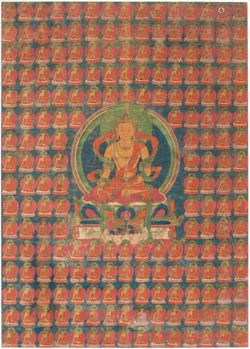 THANGKA DES RATNASAMBHAVA.