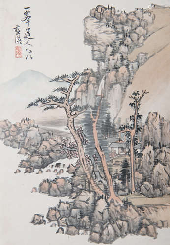 蓝瑛  山水