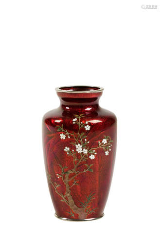 FINE CLOISONNE VASE, MEIJI PERIOD (1868-1912)