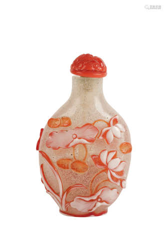 PEKING GLASS SNUFF BOTTLE