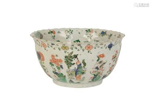 LARGE FAMILLE VERTE BOWL, KANGXI PERIOD