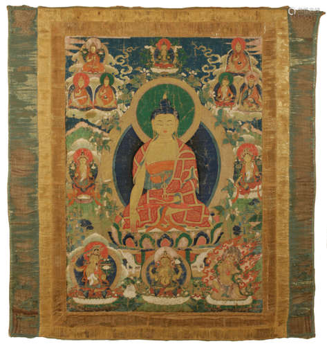 THANGKA OF AKSHOBHYA, TIBET, 17TH / 18TH CENTURY