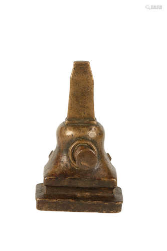 BRONZE STUPA MOULD, 18th / 19th century