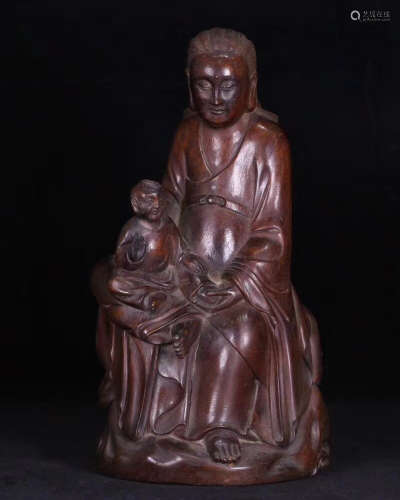 A CHENXIANG WOOD MENCIUS AND MOTHER