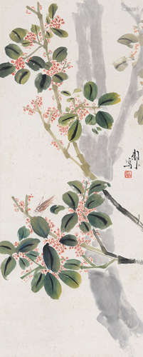 陈树人（1884～1948） 桂花 立轴 设色纸本