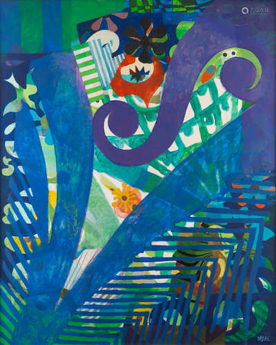 Tropic of Music 100 x 70 cm. (39 3/8 x 27 1/2 in.) Eileen Agar(British, 1899-1991)