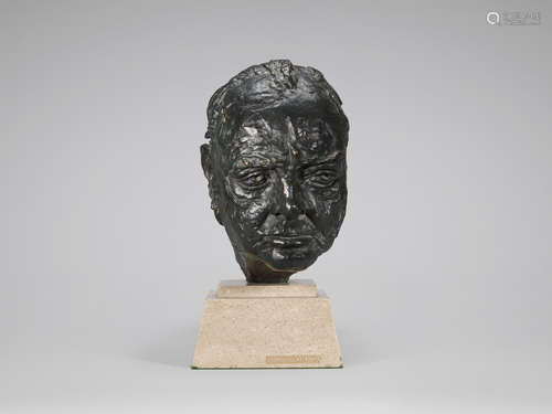 Sir Winston Churchill 30.4 cm. (12 in.) high (excluding the base) Sir Jacob Epstein(British, 1880-1959)