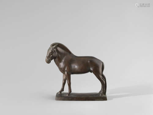 Savage Mongolian Horse 27.3 cm. (10 3/4 in.) long John Rattenbury Skeaping RA(British, 1901-1980)