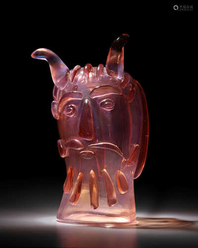 Diable1962for Fucina Angeli Venezia, executed by Egidio Costantini, blown glass, with iridescent surface, engraved 'P. Picasso E. Costantini 1962 Fucina Angeli Venezia'height 16 1/2in (42cm); width 9in (23cm); depth 8 1/2in (22cm)  Pablo Picasso (1881-1973)