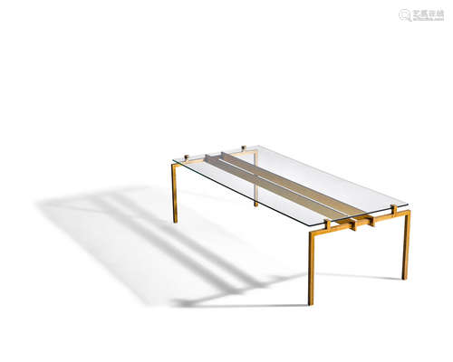 Coffee Table1955gilt bronze, glassheight 16in (41cm); width 57in (145cm); depth 23 1/2in (60cm)  Marc du Plantier (1901-1975)