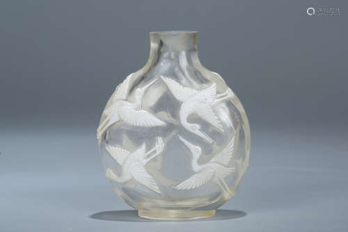 Chinese Peking glass snuff bottle.