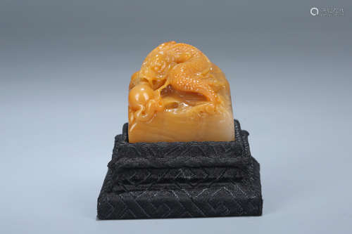 Chinese carved soapstone seal.