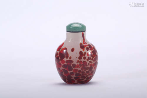 Chinese Peking glass snuff bottle.