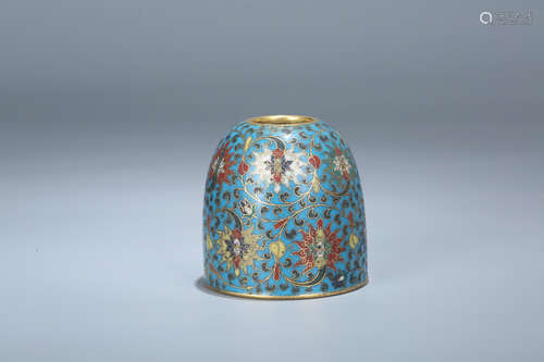 Chinese cloisonne water coupe.