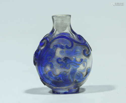 Chinese Peking glass snuff bottle.