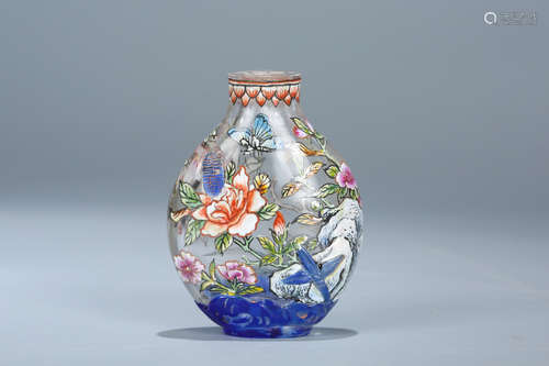 Chinese glass snuff bottle.