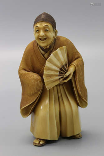 Japanese carved figurine.