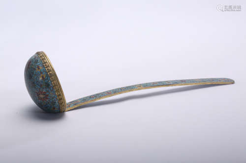 Chinese cloisonne spoon.