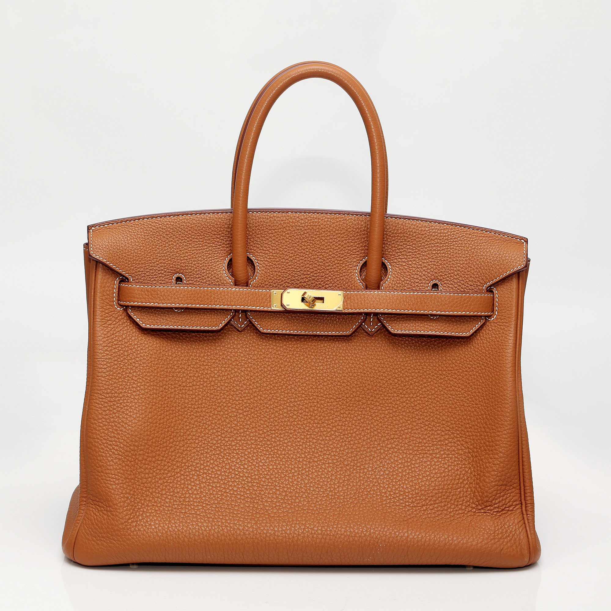 爱马仕birkin35金色togo