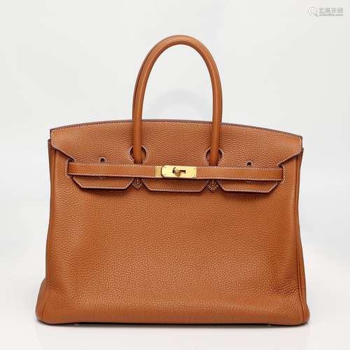 爱马仕 Birkin 35 金色 Togo