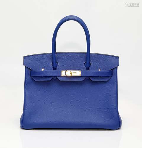 爱马仕 Birkin 30 电光蓝 Epsom