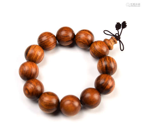 A Viet Rosewood Bead Bracelet