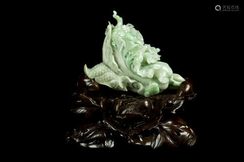 Natural Jadeite Cabbage Decor Piece