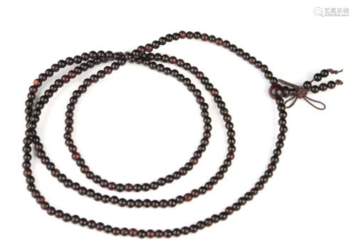 A Padauk (Zitan) Wood Bead Bracelet
