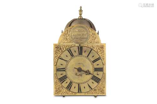 AN 18TH CENTURY LANTERN CLOCK BY GEORGE CLARKE