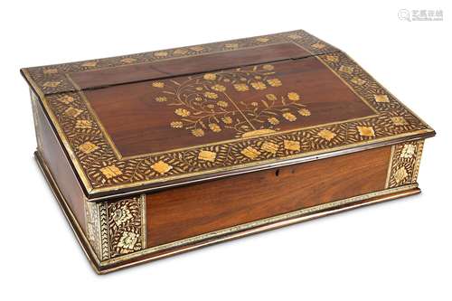 AN 18TH CENTURY INDIAN (VIZAGAPATAM) ROSEWOOD