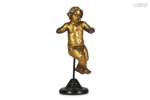 A 16TH CENTURY ITALIAN GILT BRONZE FIGURE OF A PUTTOthe flying figure now lacking wings and forearms