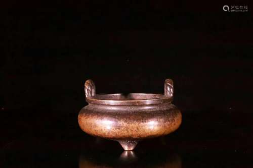 A Bronze Tripod Censer