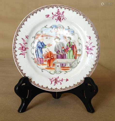 A Famille Rose Dish