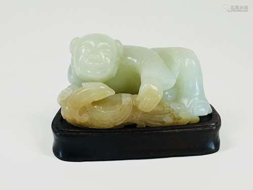 A Carved Jade Child