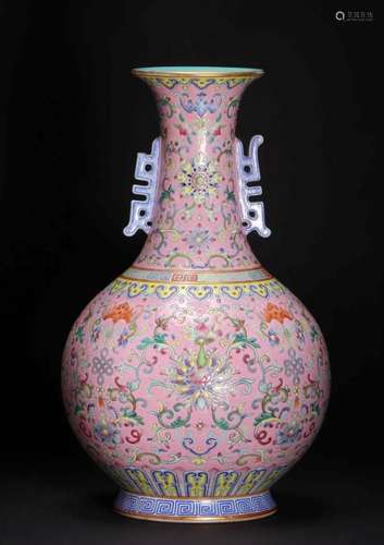 Daoguang Mark, A Famille Rose Vase