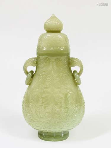 A Carved Jade Vase