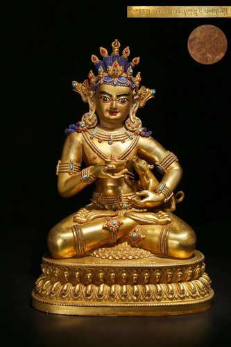 A Ming Gilt Bronze Buddha