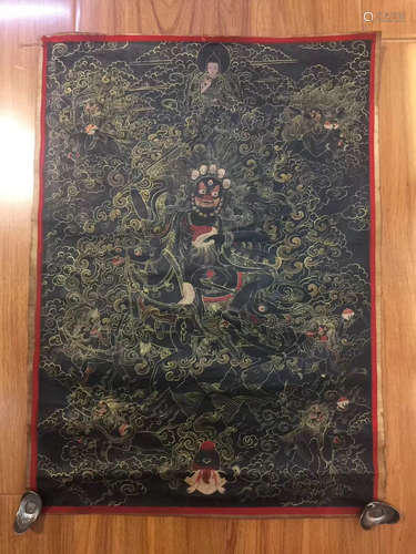 A BUDDHA PAINTING TANGKA