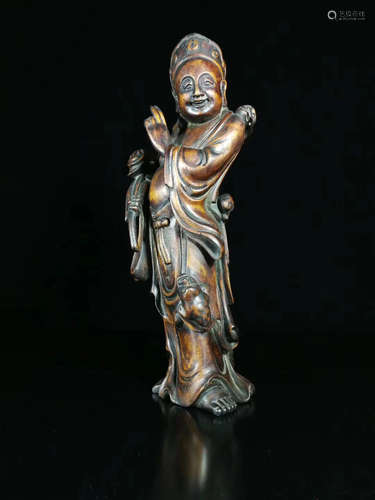 A CHENXIANG WOOD MALE FIGURE