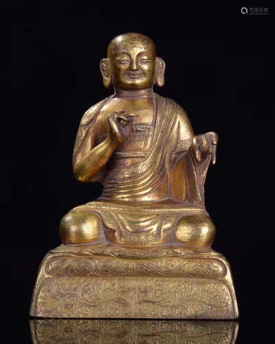 BRONZE GILT LOHAN FIGURE