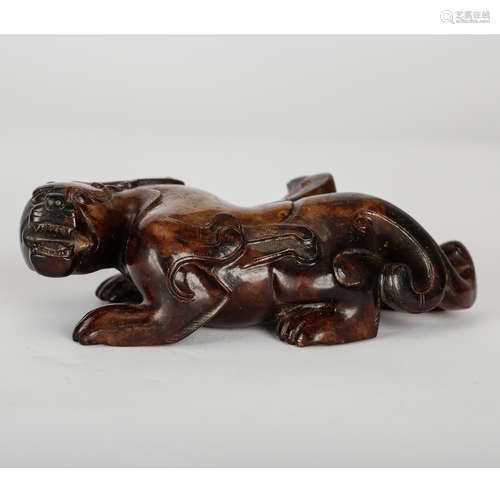 CHINESE JADE FIGURE OF BEAST