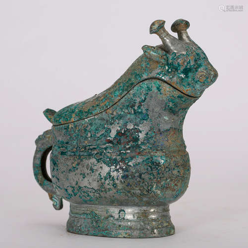 CHINESE BRONZE WINE VESSEL