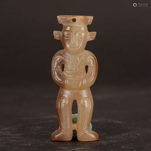 CHINESE JADE FIGURINE PENDANT