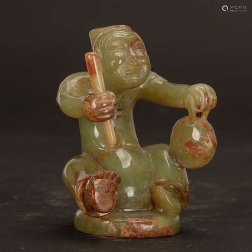 CHINESE JADE CARVED FIGURINE