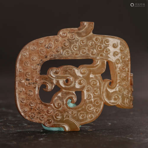 CHINESE JADE DRAGON PENDANT