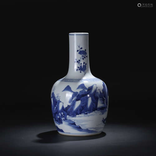 CHINESE BLUE AND WHITE VASE