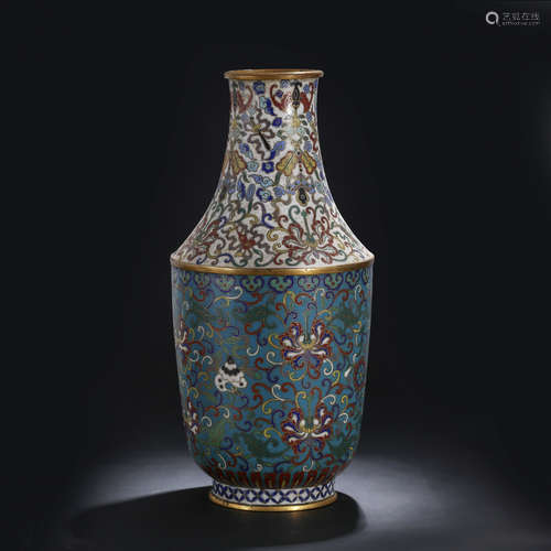 CHINESE CLOISONNE PORCELAIN VASE